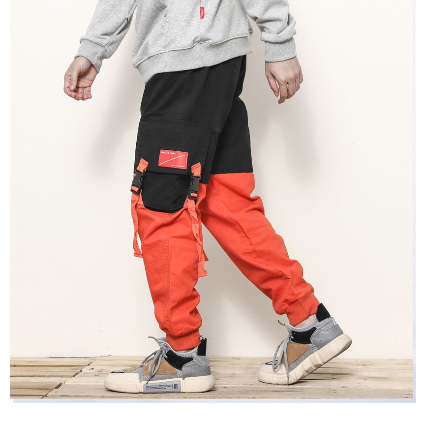 two tone cargo pants