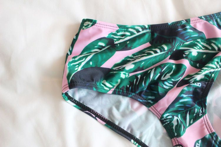 salanghae - 碎花坦基尼泳衣