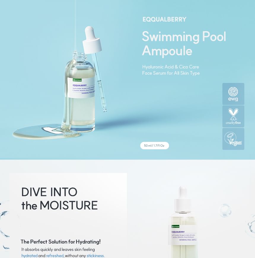 Eqqualberry swimming pool ampoule 50ml - best price on stylekorean arabia