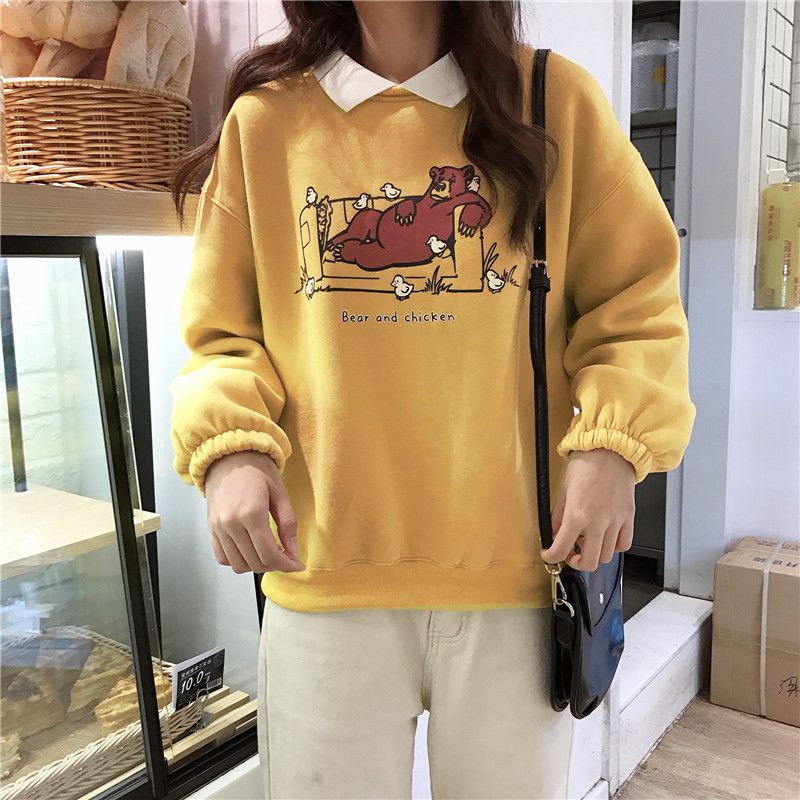 bear and chicken sweatshirt