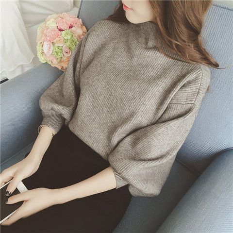 QZ Lady - Mutton Sleeve Mock-Neck 