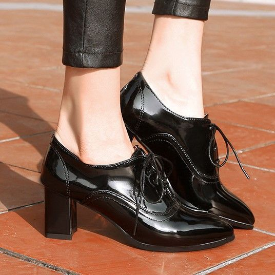 Megan - Block Heel Oxfords | YesStyle