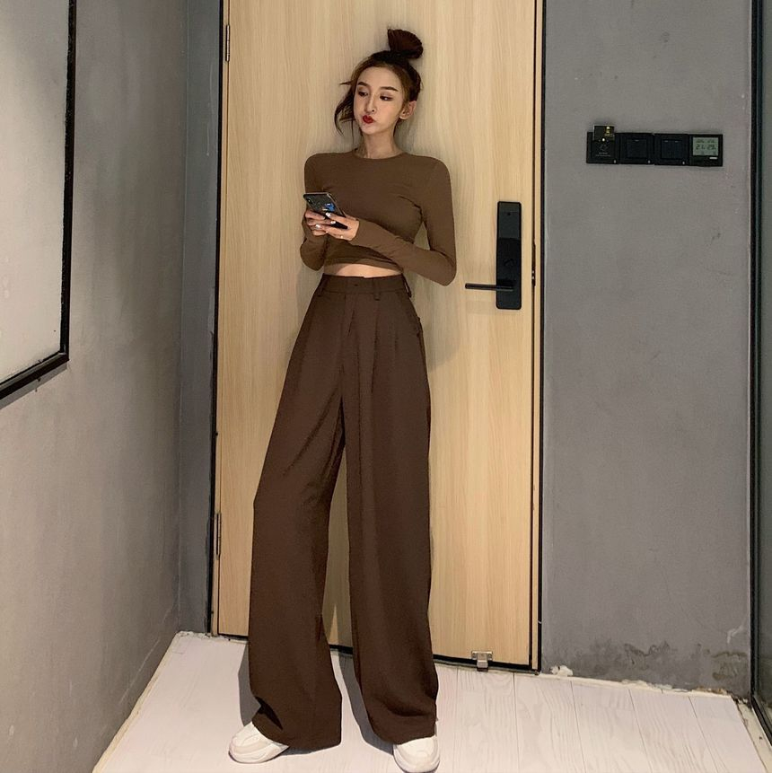 Rerise - High Waist Wide-Leg Pants 
