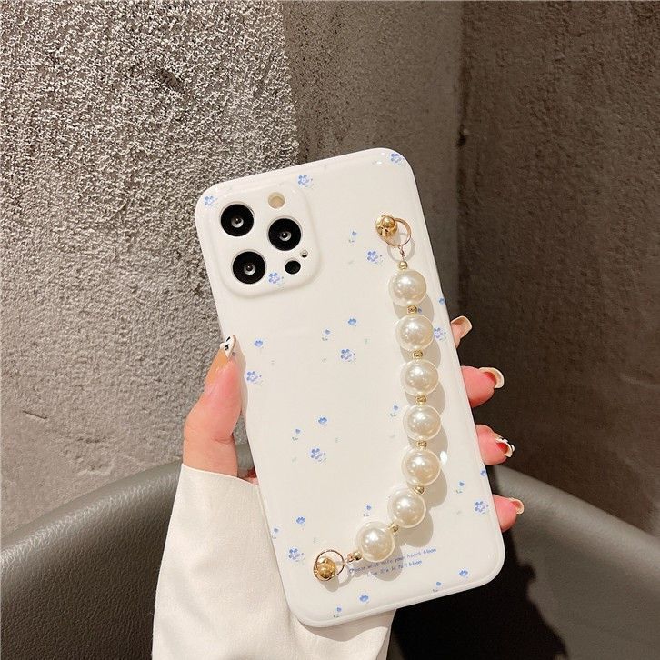 Hephone Faux Pearl Chain Phone Case - iPhone 12 Pro Max / 12 Pro / 12 / ...