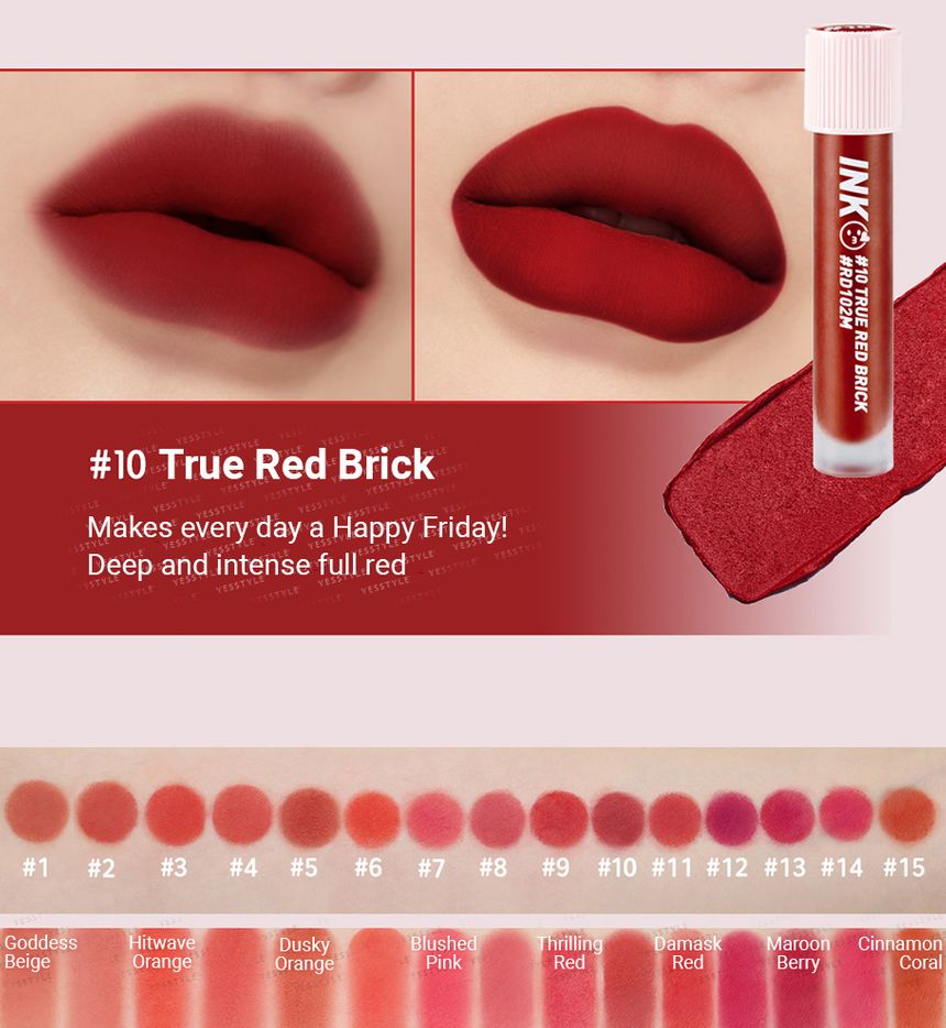 peripera ink matte blur tint shades