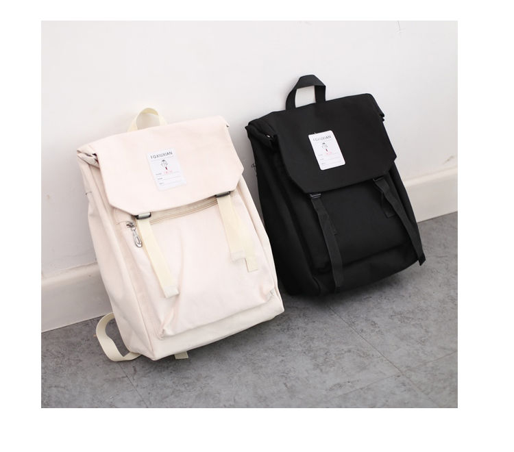 square canvas backpack