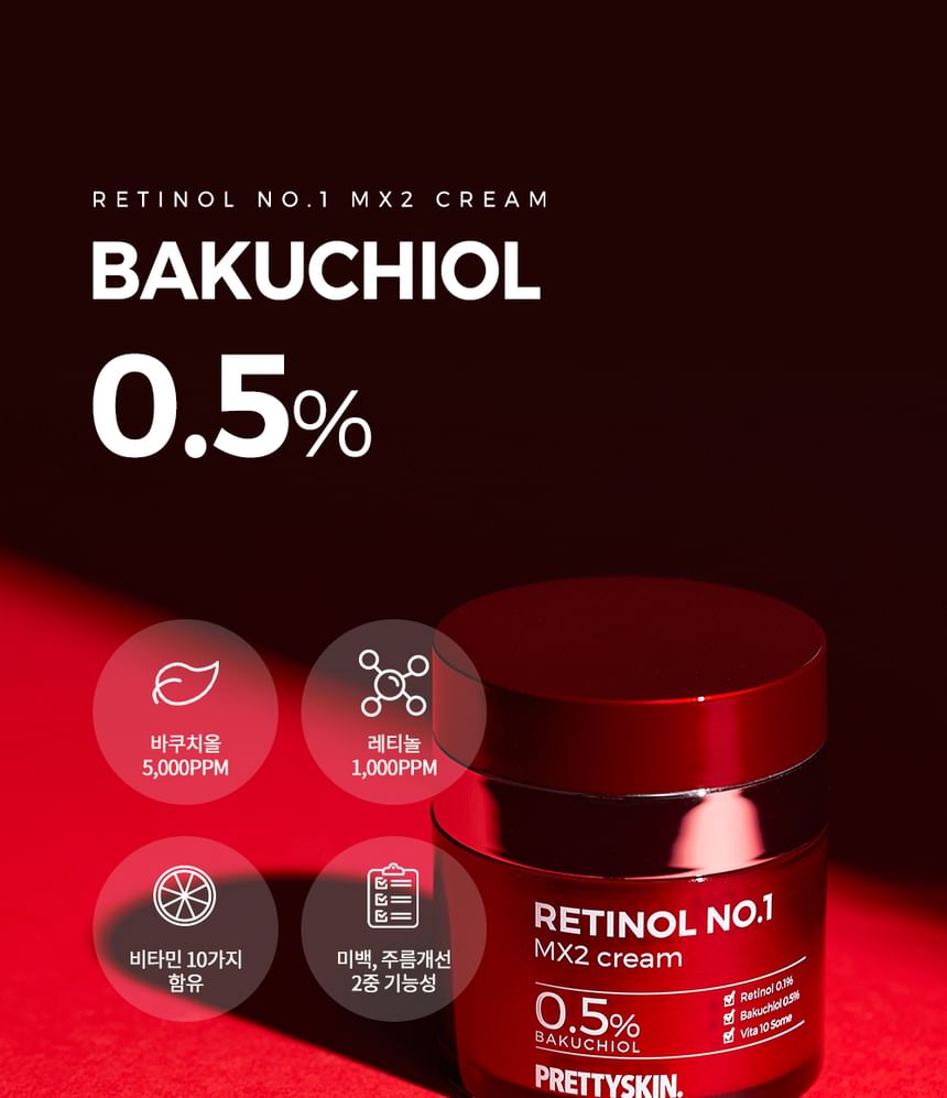 Buy Pretty skin - Retinol No.1 MX2 Cream in Bulk | AsianBeautyWholesale.com