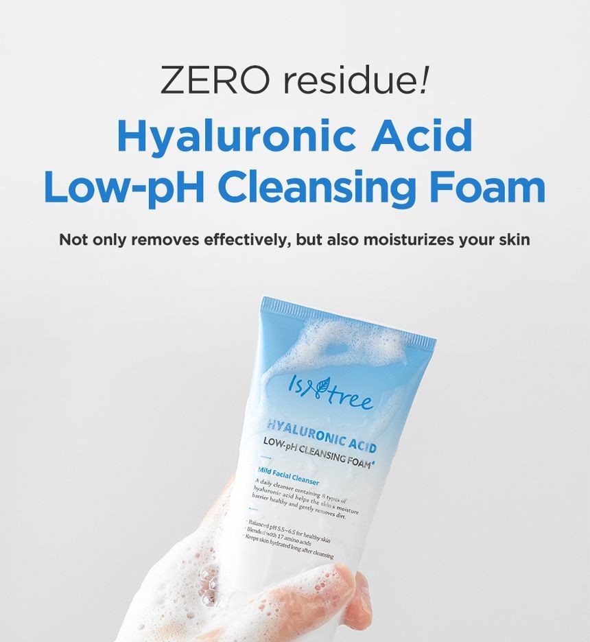 Isntree Hyaluronic Acid Low pH Cleansing Foam YesStyle