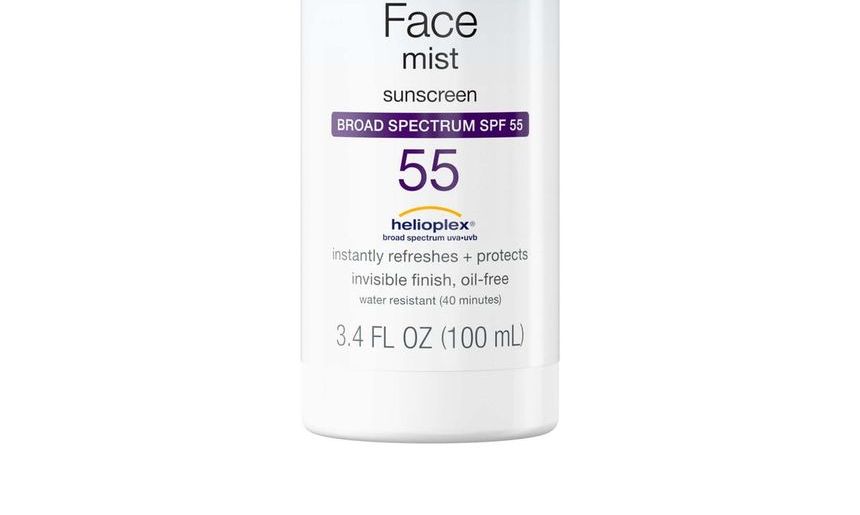 ultra sheer face mist sunscreen spf 55
