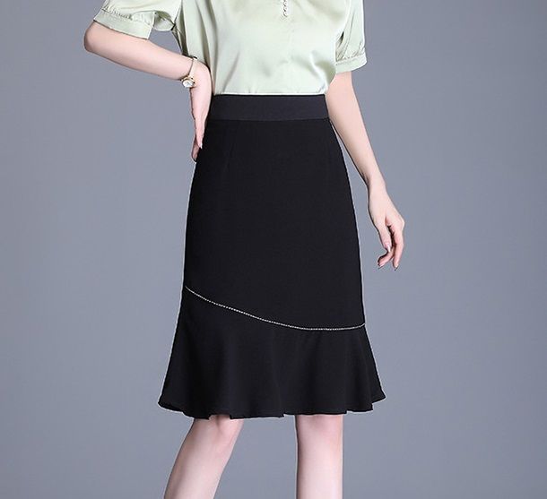 eaphi curve line mermaid skirtの