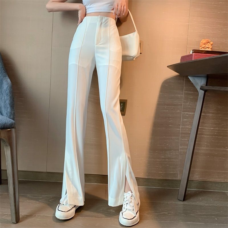 split wide leg pants