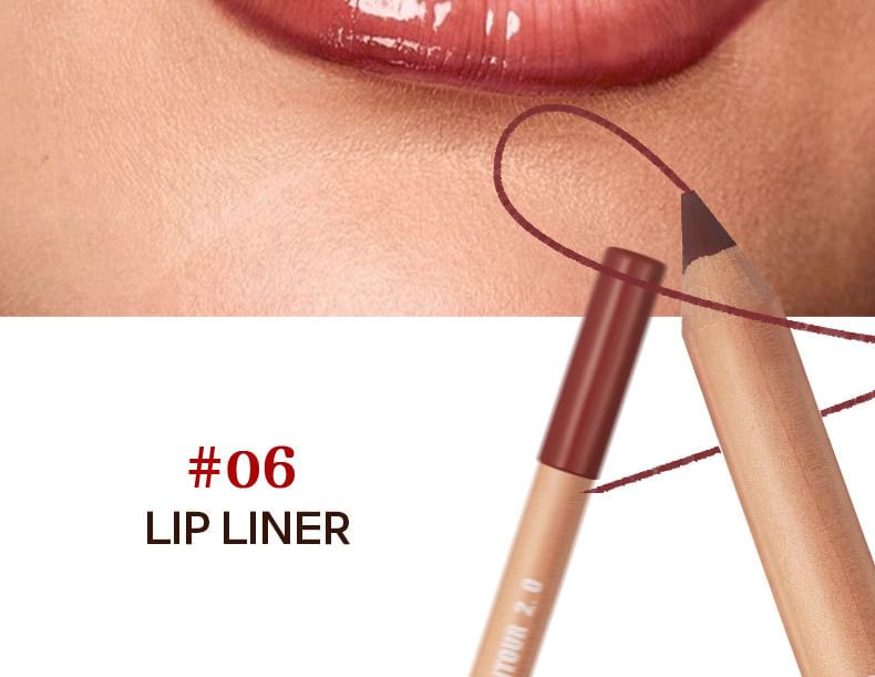 Matte Lipliner Pencil - 8 Colors