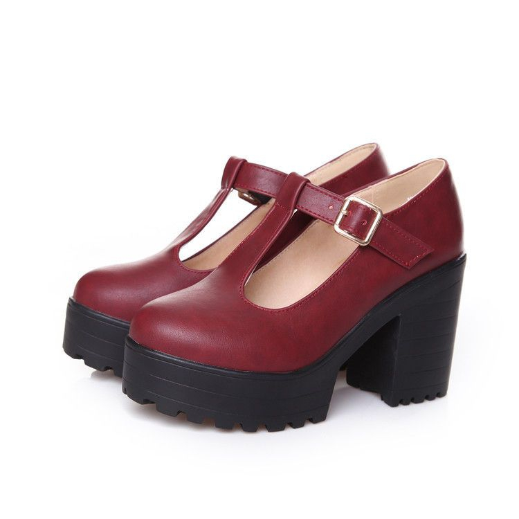 Carnival Beast Block Heel Platform Mary Jane Shoes | YesStyle