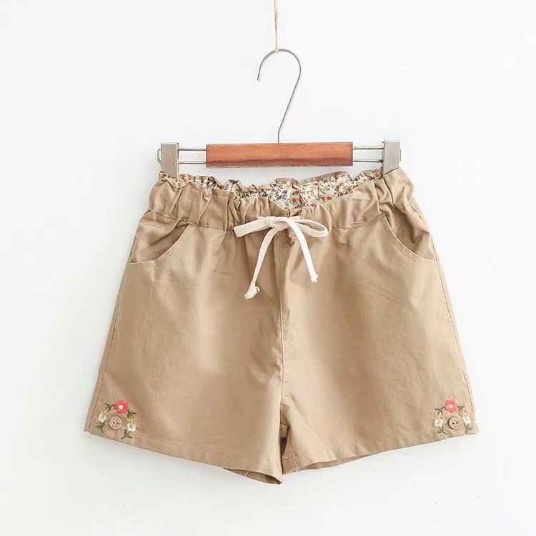 Kawaii Fairyland Embroidered Drawstring Shorts | YesStyle