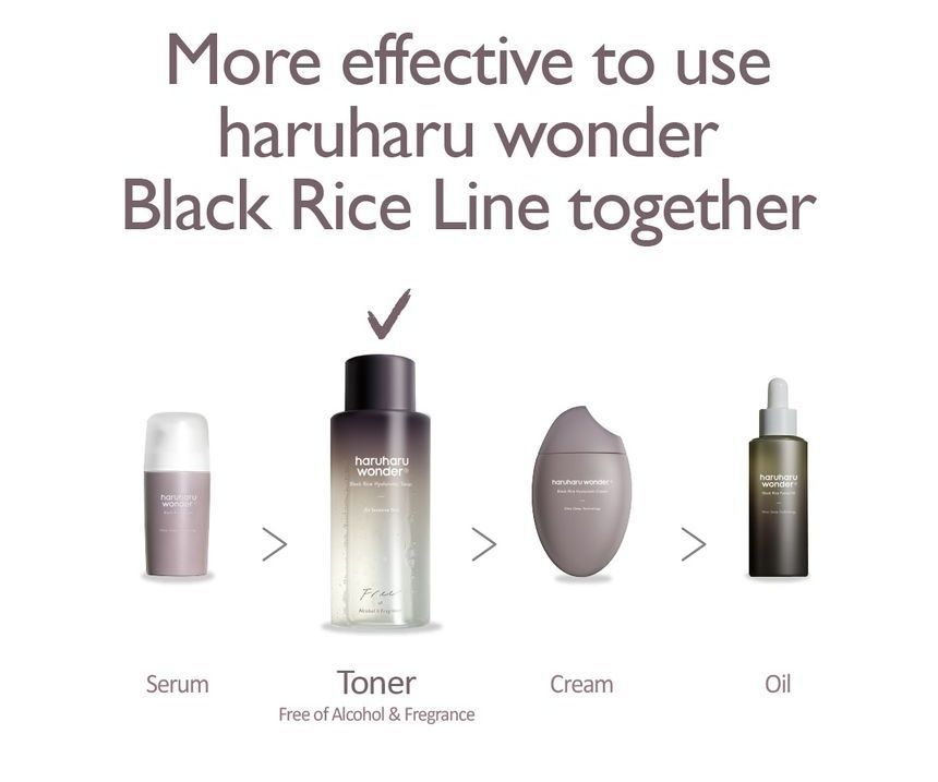 Haruharu Wonder Black Rice Hyaluronic lotion tonique concentrée