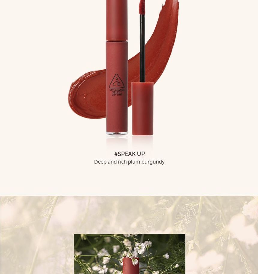 3ce Velvet Lip Tint 15 Colors Yesstyle