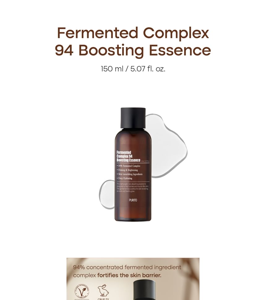 Buy Purito SEOUL - Fermented Complex 94 Boosting Essence 150ml (x54 ...