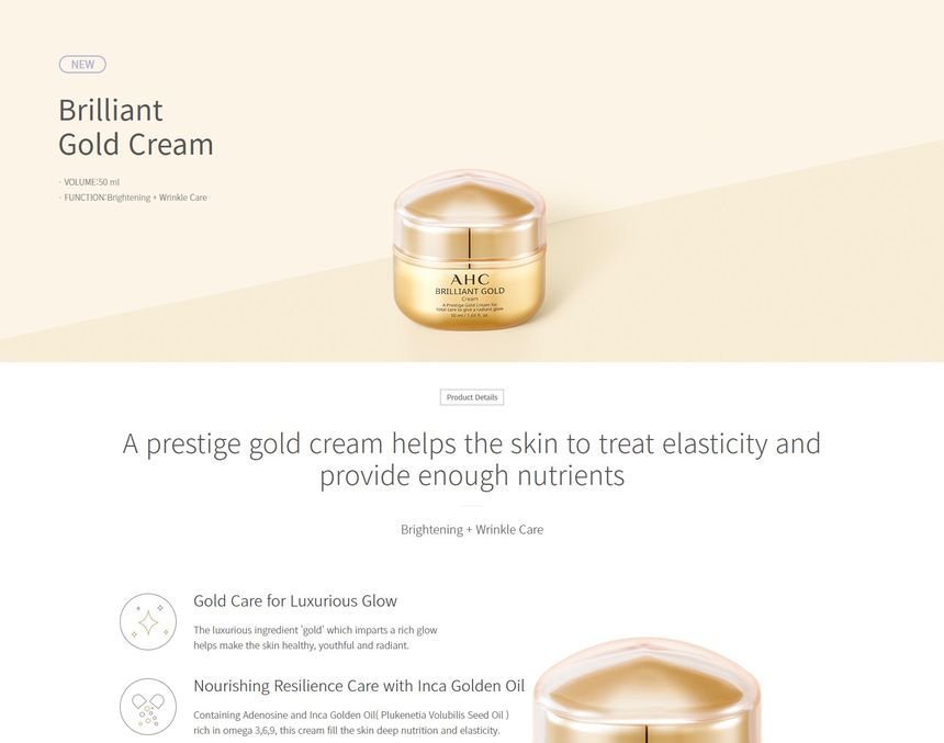 brilliant gold cream