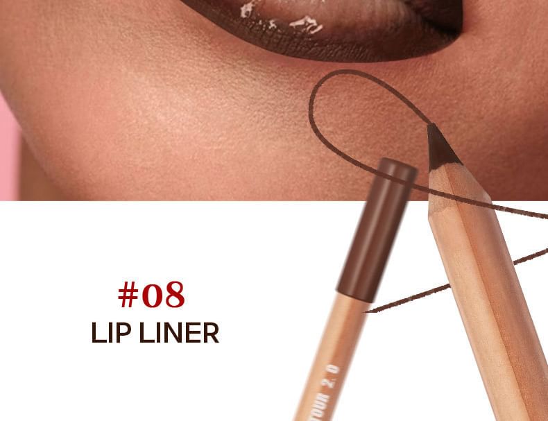 Matte Lipliner Pencil - 8 Colors