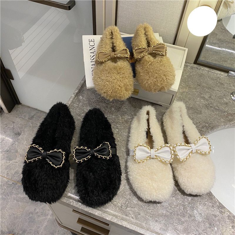 Fluffy slip ons Clearance