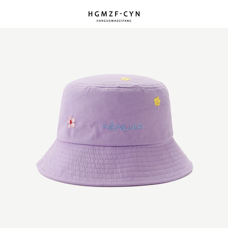 FROME - Embroidered Flower Bucket Hat 