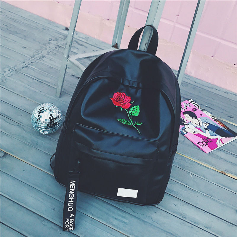 Golden Kelly Faux Leather Backpack YesStyle