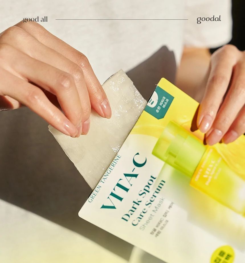 Buy Goodal - Green Tangerine Vita C Dark Spot Care Serum Mask Set in Bulk | AsianBeautyWholesale.com