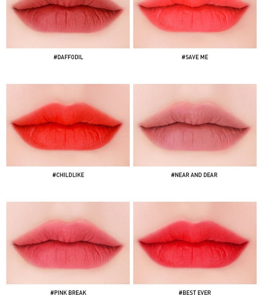 3CE Velvet Lip Tint 15 Colors YesStyle