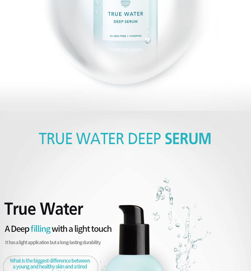 THANK YOU FARMER True Water Deep Serum 60ml | YesStyle