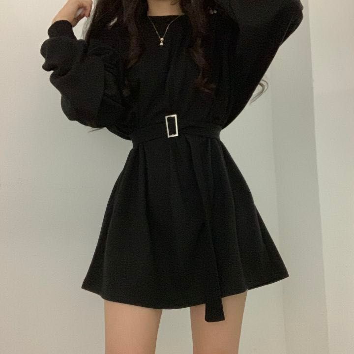 a line sweatshirt dress