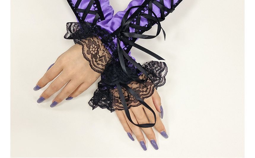 Sohma - Lace Up Lace Arm Sleeves | YesStyle