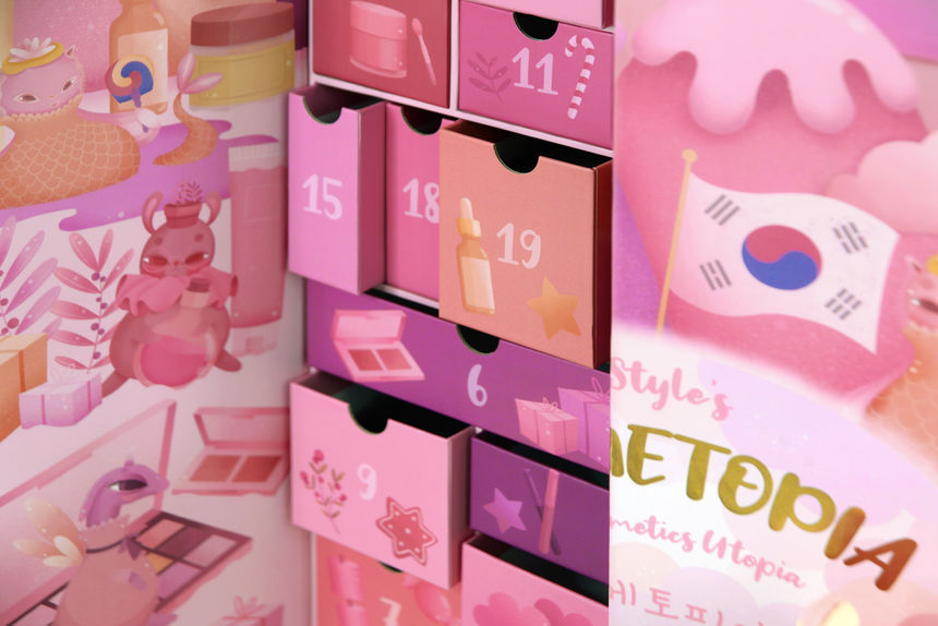 YesStyle Beauty Box #39 YesStyle #39 s Kosmetopia #39 Beauty Advent Calendar 2019