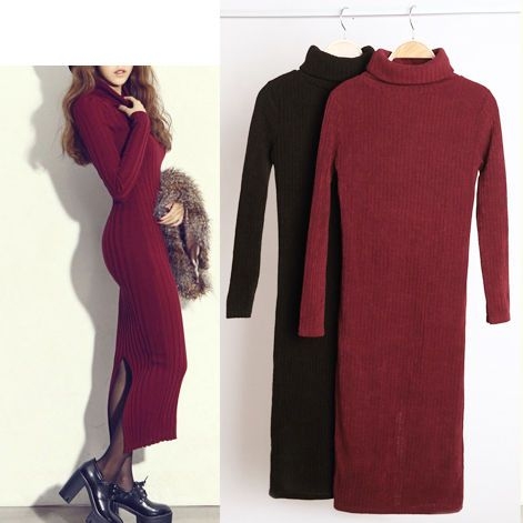Fashion Street Long-Sleeve Knit Dress | YesStyle