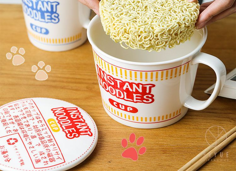 instant noodle ceramic bowl