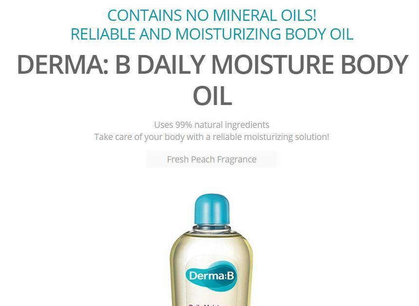 derma b body oil