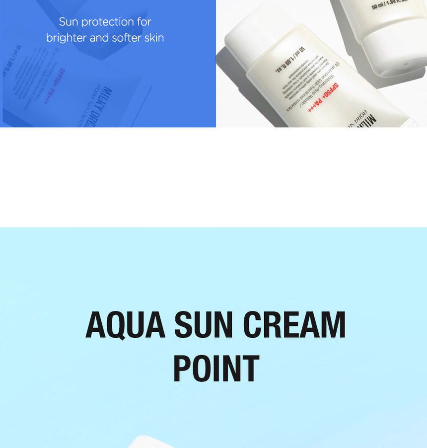milky dress aqua sun cream MILKYDRESS Aqua Sun Cream [SPF50+/PA+++] Reviews