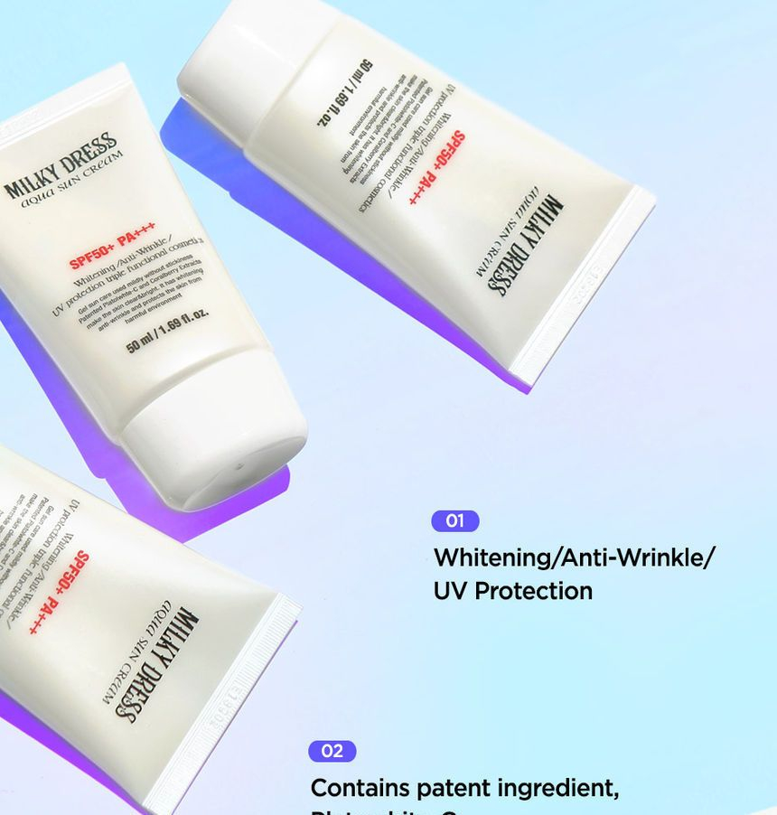 milky dress aqua sun cream Buy MILKYDRESS - Aqua Sun Cream SPF50+ PA+++ 30ml in Bulk