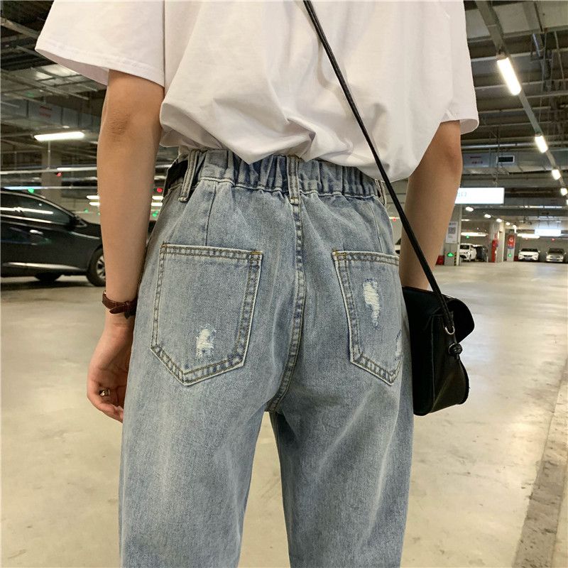 Astarte - Distressed Straight Leg Jeans 