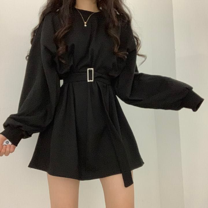 a line sweatshirt dress