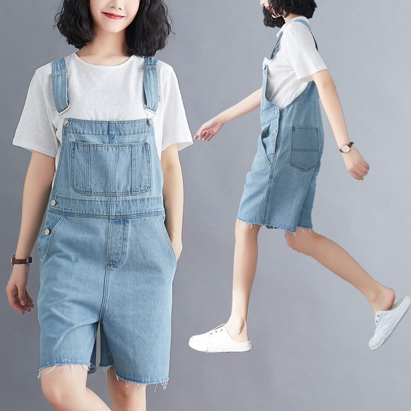 Fancy Show Denim Jumper Shorts YesStyle