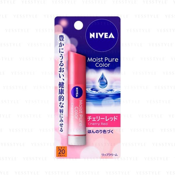 Nivea Japan Moist Pure Color Lip Balm SPF 20 PA++ 3.5g - 3 Types | YesStyle