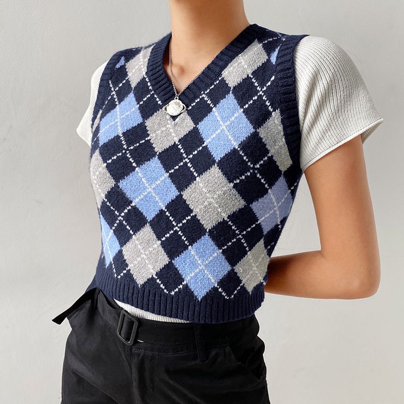 RequaL≡ Handmade argyle knit vest | www.jarussi.com.br