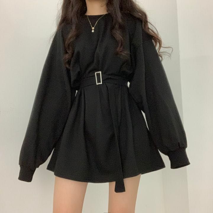 a line sweatshirt dress