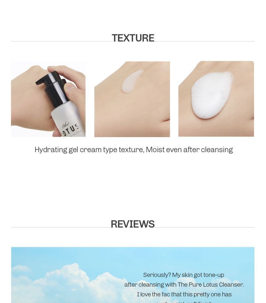 the pure lotus cleanser