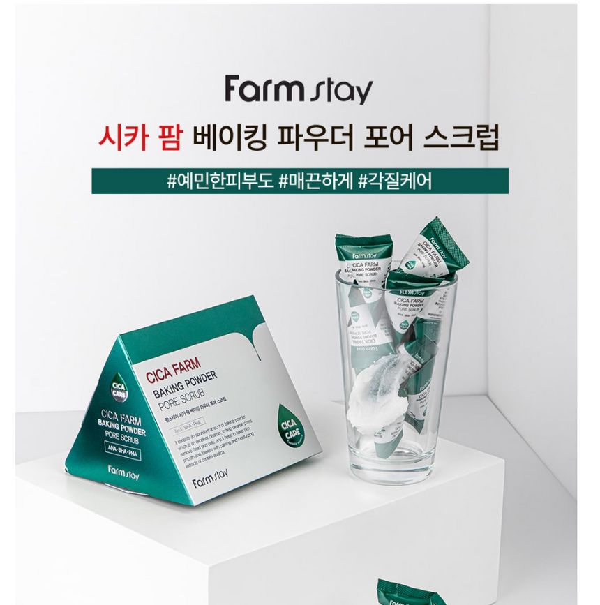 Buy Farm Stay - Cica Farm Baking Powder Pore Scrub Set in Bulk ...