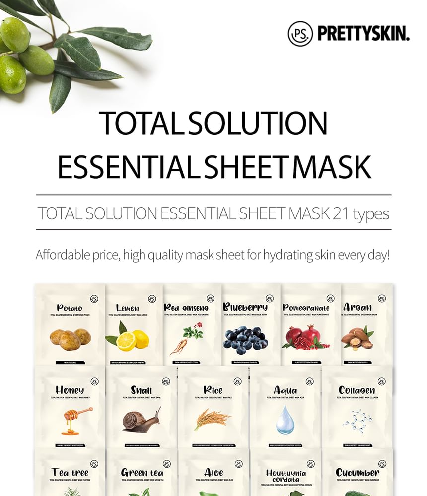 Total Solution Essential Sheet Mask - 21 Types