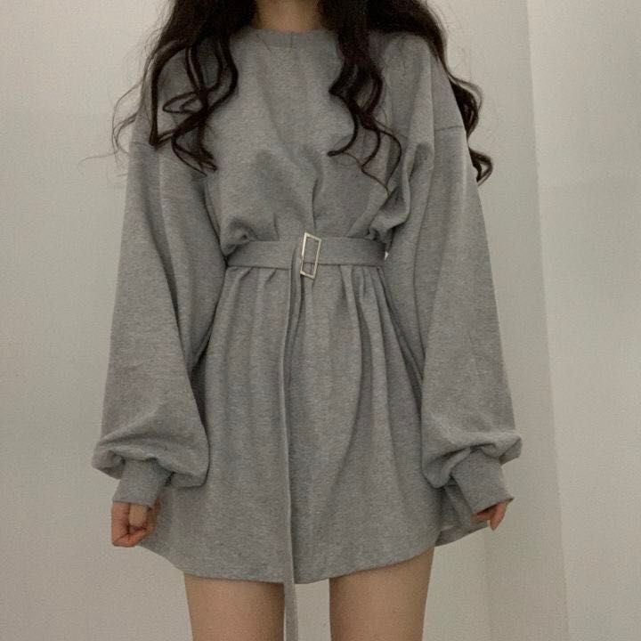 a line sweatshirt dress