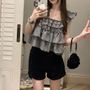 Sleeveless Square Neck Babydoll Blouse