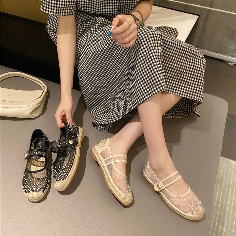mesh mary jane shoes