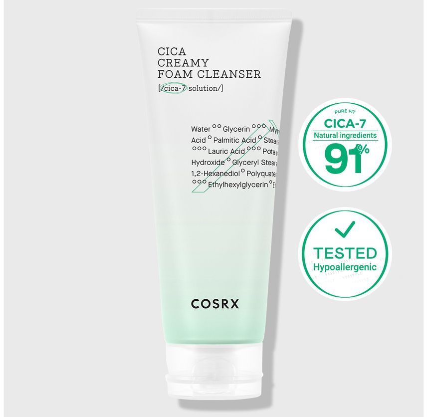 COSRX Pure Fit Cica Creamy Foam Cleanser | YesStyle